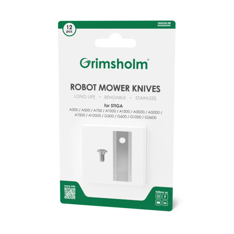 Grimsholm kniver til Stiga A og B 12 stk