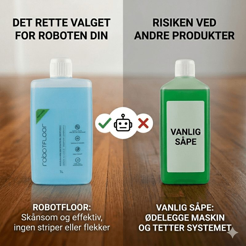 Rengjøringsmiddel til Robotstøvsuger 1 l.