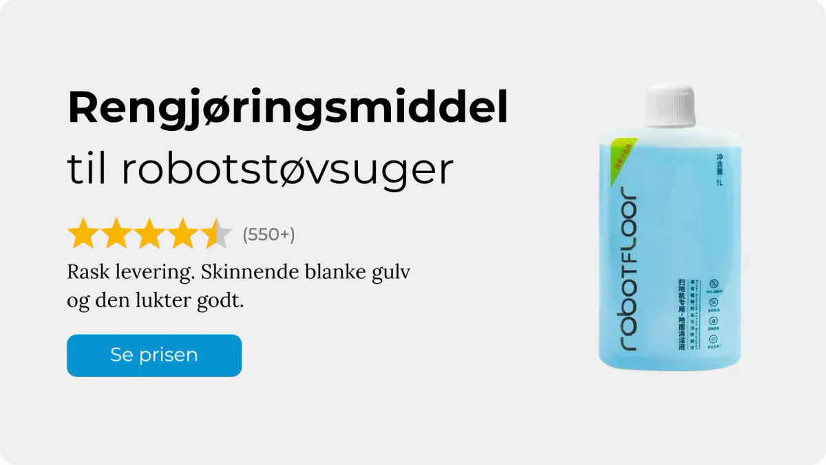 Rengjøringssåpe til robotstøvsugere - banner